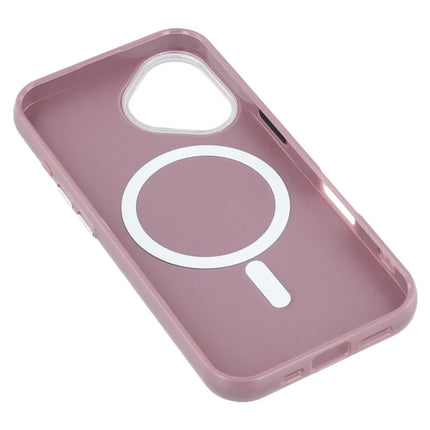 For iPhone 16 Case Compatible with MagSafe Glitter Design IMD TPU + PC Phone Back Cover