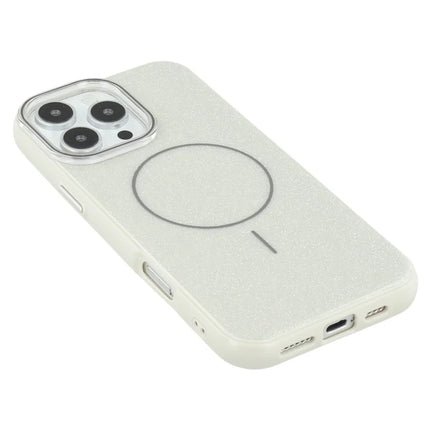 For iPhone 16 Pro Max Case Compatible with MagSafe Glitter Design IMD TPU + PC Phone Back Cover
