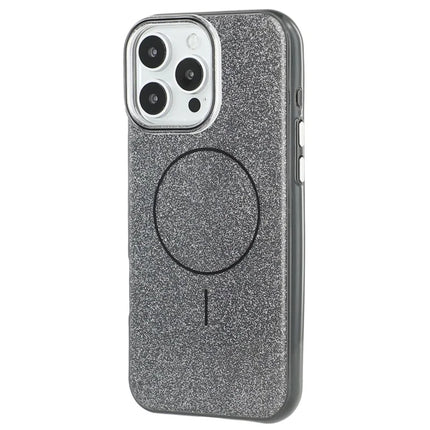 For iPhone 16 Pro Max Case Compatible with MagSafe Glitter Design IMD TPU + PC Phone Back Cover
