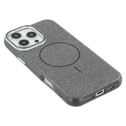 For iPhone 16 Pro Max Case Compatible with MagSafe Glitter Design IMD TPU + PC Phone Back Cover