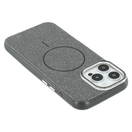 For iPhone 16 Pro Max Case Compatible with MagSafe Glitter Design IMD TPU + PC Phone Back Cover