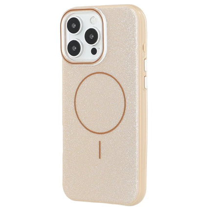 For iPhone 16 Pro Max Case Compatible with MagSafe Glitter Design IMD TPU + PC Phone Back Cover