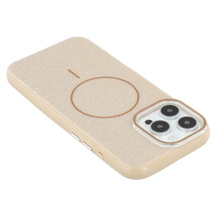 For iPhone 16 Pro Max Case Compatible with MagSafe Glitter Design IMD TPU + PC Phone Back Cover