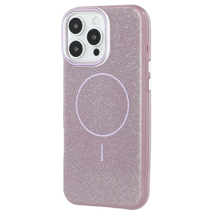For iPhone 16 Pro Max Case Compatible with MagSafe Glitter Design IMD TPU + PC Phone Back Cover