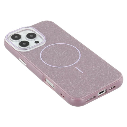 For iPhone 16 Pro Max Case Compatible with MagSafe Glitter Design IMD TPU + PC Phone Back Cover