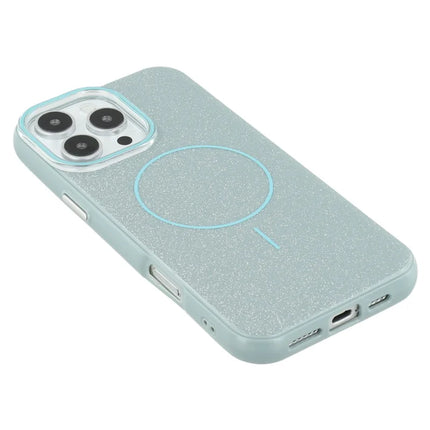 For iPhone 16 Pro Max Case Compatible with MagSafe Glitter Design IMD TPU + PC Phone Back Cover