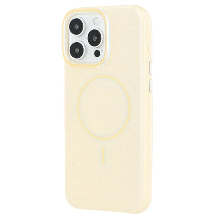 For iPhone 16 Pro Max Case Compatible with MagSafe Glitter Design IMD TPU + PC Phone Back Cover