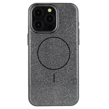 For iPhone 15 Pro Max Case Compatible with MagSafe Glitter Design IMD TPU + PC Phone Back Cover