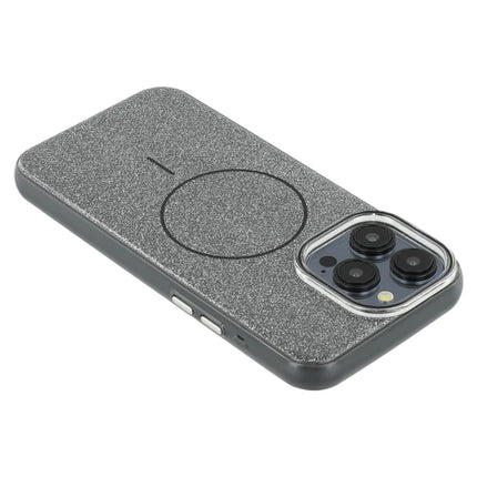 For iPhone 15 Pro Max Case Compatible with MagSafe Glitter Design IMD TPU + PC Phone Back Cover
