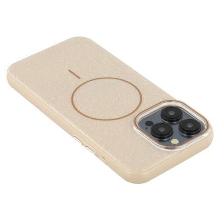 For iPhone 15 Pro Max Case Compatible with MagSafe Glitter Design IMD TPU + PC Phone Back Cover