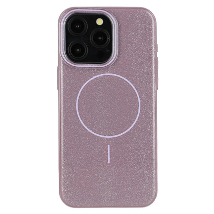 For iPhone 15 Pro Max Case Compatible with MagSafe Glitter Design IMD TPU + PC Phone Back Cover