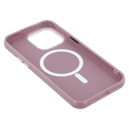 For iPhone 15 Pro Max Case Compatible with MagSafe Glitter Design IMD TPU + PC Phone Back Cover
