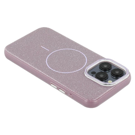 For iPhone 15 Pro Max Case Compatible with MagSafe Glitter Design IMD TPU + PC Phone Back Cover