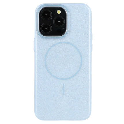For iPhone 15 Pro Max Case Compatible with MagSafe Glitter Design IMD TPU + PC Phone Back Cover