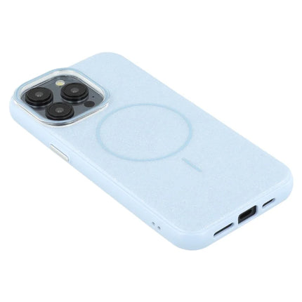 For iPhone 15 Pro Max Case Compatible with MagSafe Glitter Design IMD TPU + PC Phone Back Cover