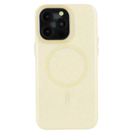 For iPhone 15 Pro Max Case Compatible with MagSafe Glitter Design IMD TPU + PC Phone Back Cover