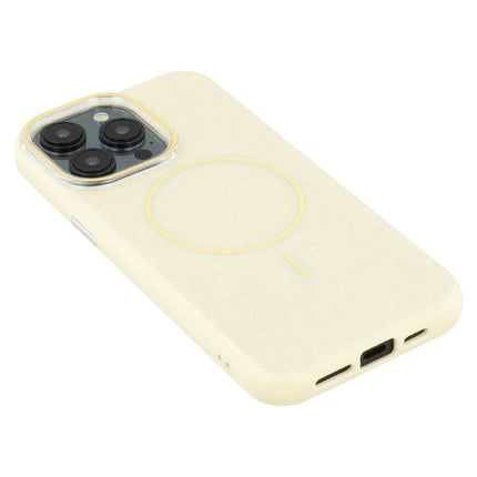For iPhone 15 Pro Max Case Compatible with MagSafe Glitter Design IMD TPU + PC Phone Back Cover