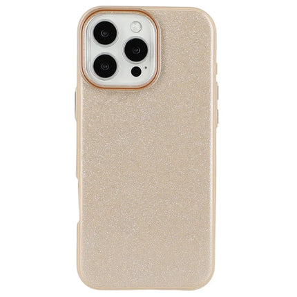 For iPhone 16 Pro Max Case Glitter Design IMD TPU + PC Phone Back Cover