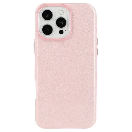For iPhone 16 Pro Max Case Glitter Design IMD TPU + PC Phone Back Cover