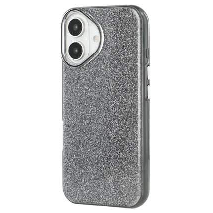 For iPhone 16 Case Glitter Design IMD TPU + PC Phone Back Cover