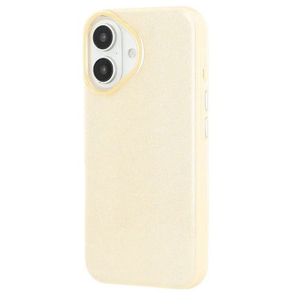 For iPhone 16 Case Glitter Design IMD TPU + PC Phone Back Cover