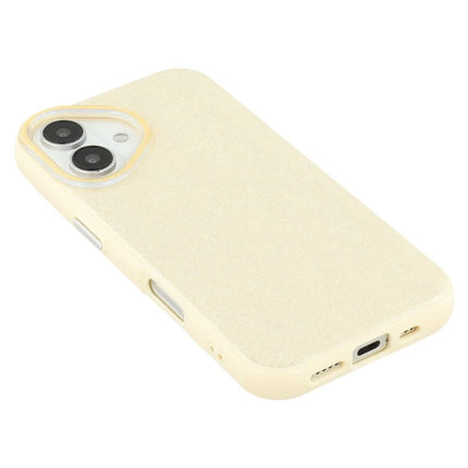 For iPhone 16 Case Glitter Design IMD TPU + PC Phone Back Cover
