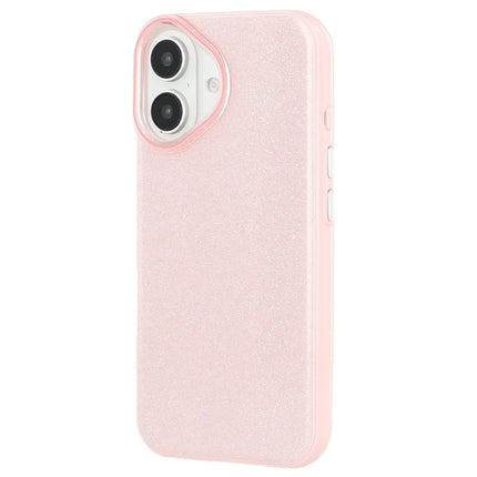 For iPhone 16 Case Glitter Design IMD TPU + PC Phone Back Cover