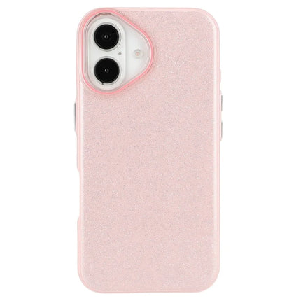 For iPhone 16 Case Glitter Design IMD TPU + PC Phone Back Cover