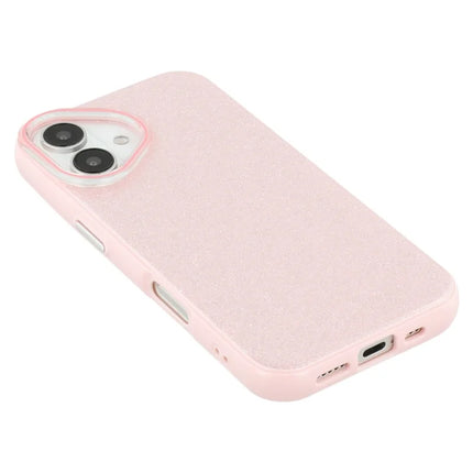 For iPhone 16 Case Glitter Design IMD TPU + PC Phone Back Cover