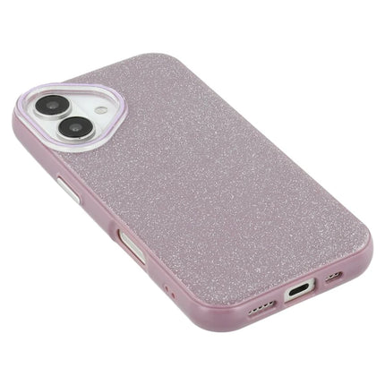 For iPhone 16 Case Glitter Design IMD TPU + PC Phone Back Cover