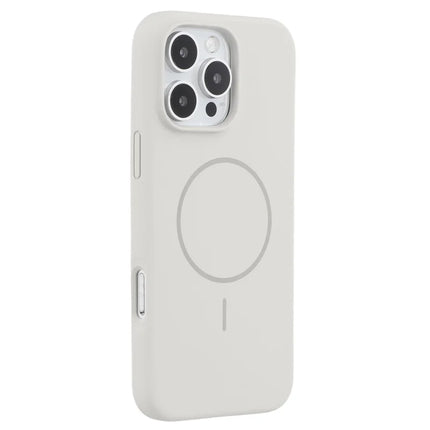 X-LEVEL For iPhone 16 Pro Max Case Compatible with MagSafe Liquid Silicone Phone Back Cover Skin Touch - Grey