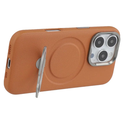X-LEVEL For iPhone 16 Pro Max Magnetic Case Kickstand PC + PU Phone Back Cover