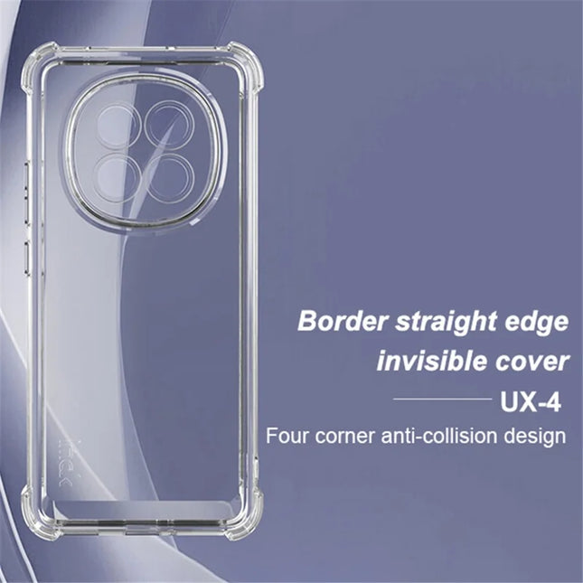 IMAK UX-4 Series For Oppo A5 Pro 5G Case Straight Frame Four Corner Shockproof Clear TPU Cover