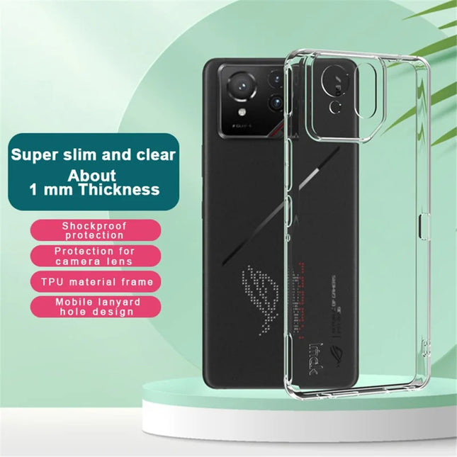 IMAK UX-5 Series Phone Cover for Asus ROG Phone 9 Pro 5G / Phone 9 5G Case Shockproof TPU Clear Slim Back Shell