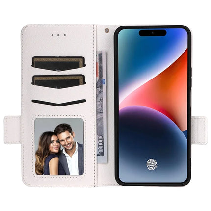 For Oukitel P1 Case Litchi Texture PU Leather Wallet Flip Phone Cover