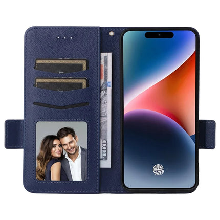 For Oukitel P1 Case Litchi Texture PU Leather Wallet Flip Phone Cover