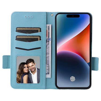 For Oukitel P1 Case Litchi Texture PU Leather Wallet Flip Phone Cover