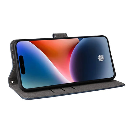 For Oukitel P1 Wallet Case RFID Blocking PU Leather Cover Stand View