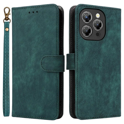 For Oukitel P1 Wallet Case RFID Blocking PU Leather Cover Stand View - Green