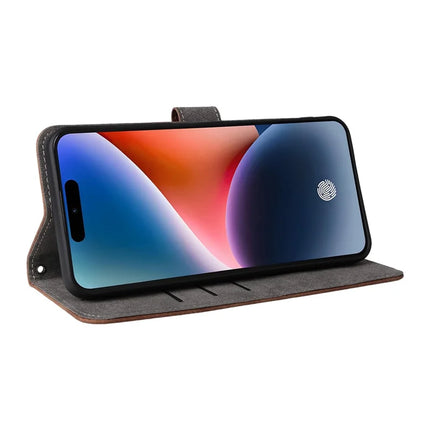 For Oukitel P1 Wallet Case RFID Blocking PU Leather Cover Stand View