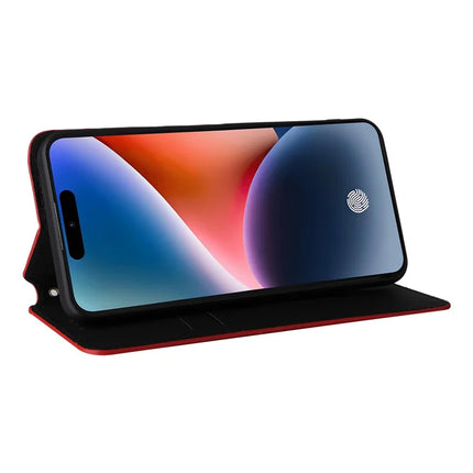 For Oukitel P1 Wallet Case Rhombus Imprinted Leather Phone Cover