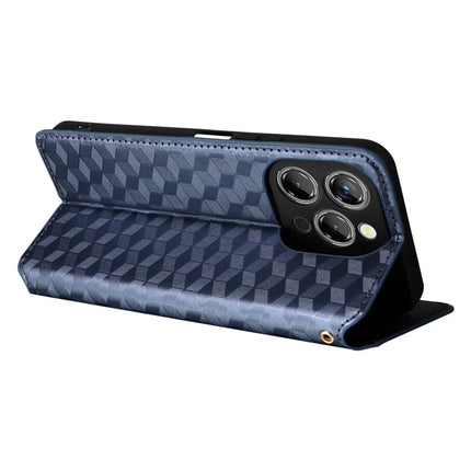 For Oukitel P1 Wallet Case Rhombus Imprinted Leather Phone Cover