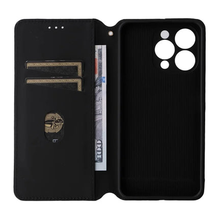 For Oukitel P1 Wallet Case Rhombus Imprinted Leather Phone Cover
