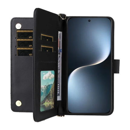 For Honor Magic7 5G Wallet Case with Shoulder Strap Leather Phone Cover