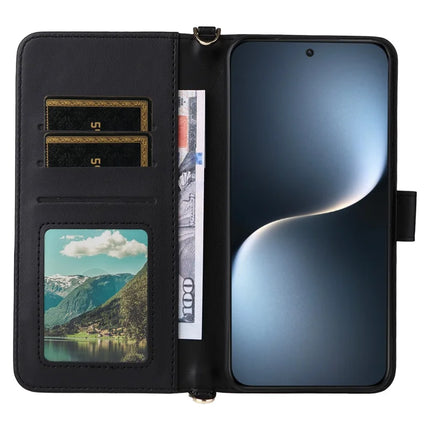 For Honor Magic7 5G Wallet Case with Shoulder Strap Leather Phone Cover