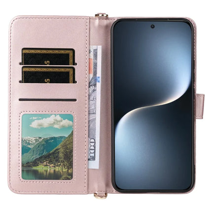 For Honor Magic7 5G Wallet Case with Shoulder Strap Leather Phone Cover