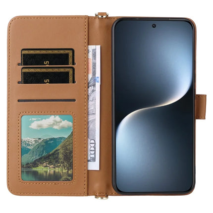 For Honor Magic7 5G Wallet Case with Shoulder Strap Leather Phone Cover