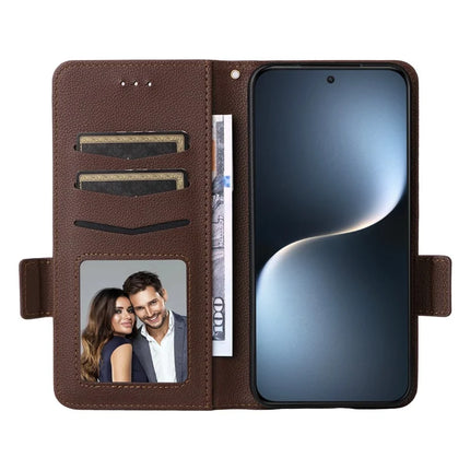For Honor Magic7 5G Case Litchi Texture PU Leather Wallet Flip Phone Cover