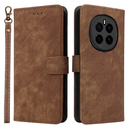 For Honor Magic7 5G Wallet Case RFID Blocking PU Leather Cover Stand View - Brown