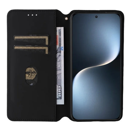 For Honor Magic7 5G Wallet Case Rhombus Imprinted Leather Phone Cover